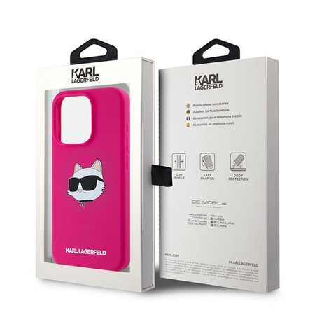 KARL LAGERFELD ETUI SILICONE DO IPHONE 15 PRO 6.1 CHOUPETTE HEAD