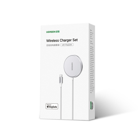 UGREEN ŁADOWARKA BEZPRZEWODOWA 15W SREBRNA