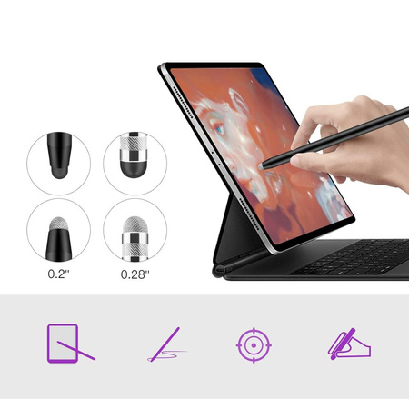 TECH-PROTECT 4-TIP STYLUS DO TELEFONÓW TABLETÓW IPAD SAMSUNG SZYBKA REAKCJA