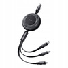 MCDODO KABEL USB 3W1 ZWIJANY SZYBKIE ŁADOWANIE USB-C LIGHTNING MICRO 66W