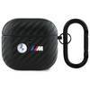 BMW POKROWIEC DO AIRPODS 4 Z CARBONOWYM WZOREM DOUBLE METAL LOGO DO APPLE
