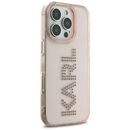 KARL LAGERFELD ETUI RHINESTONES LOGO DO IPHONE 16 PRO ELEGANCKIE I OCHRONNE