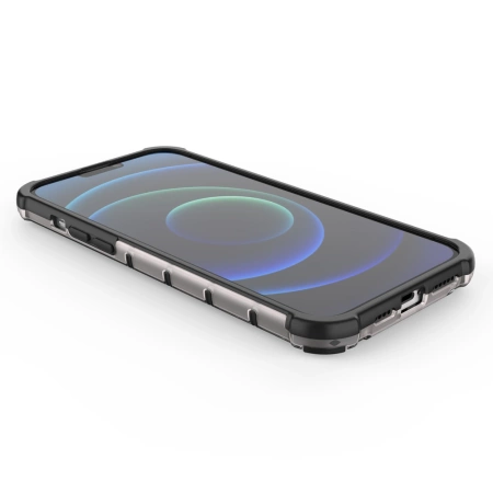 HURTEL ETUI PANCERNE DO IPHONE 13 PRO MAX HONEYCOMB Z ŻELOWĄ RAMKĄ