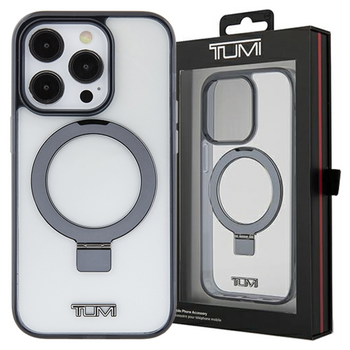 Tumi TUHMP15LSSFC iPhone 15 Pro 6.1biały/white hardcase Transparent Ring Stand Magsafe