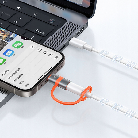 MCDODO ADAPTER PRZEJŚCIÓWKA USB-C USB TYP C DO LIGHTNING IPHONE 15 PRO MAX