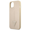 Guess GUHCP13SPSATLE iPhone 13 mini 5,4" beżowy/beige hardcase SaffianoTriangle Logo