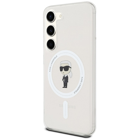 KARL LAGERFELD CASE DO MAGSAFE DO SAMSUNG S24 S921 IKONIK TRANSPARENTNY