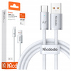 MCDODO KABEL USB-A USB-C SZYBKIE ŁADOWANIE USB TYP C 6A 100W 1M LED BIAŁY