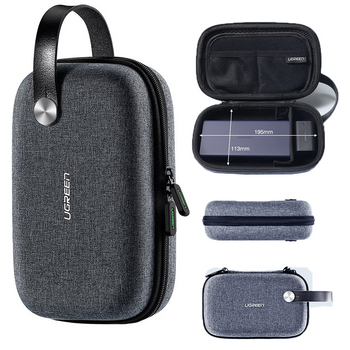 Ugreen etui pudełko na dysk twardy HDD SSD akcesoria 20,3 x 12,9 x 7,2 cm szary (50903 LP152)