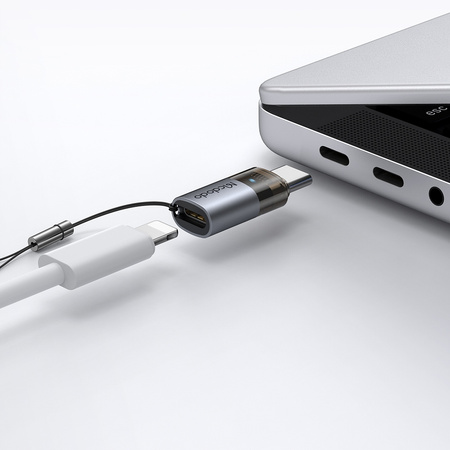 MCDODO ADAPTER PRZEJŚCIÓWKA USB-C USB TYP C DO LIGHTNING IPHONE 17 PRO LED
