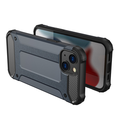 Hybrid Armor pancerne hybrydowe etui pokrowiec iPhone 13 mini srebrny