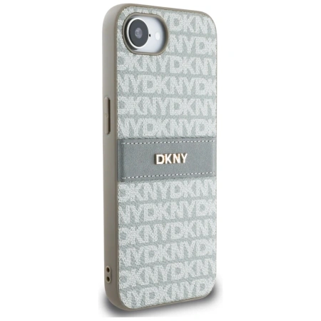 DKNY ETUI CASE REPEAT TEXTURE PATTERN Z PASAMI DO IPHONE 16E LUKSUSOWE