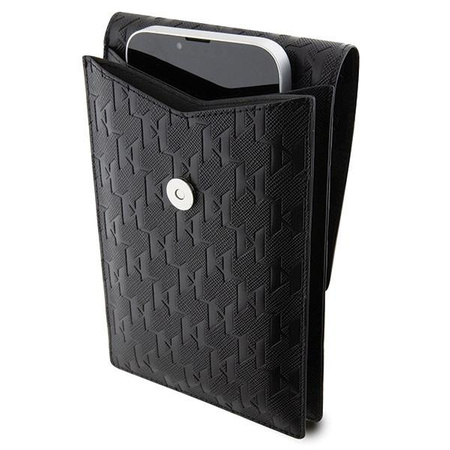 Etui Karl Lagerfeld Torebka KLWBSAKHPCK - czarne Saffiano Monogram Choupette