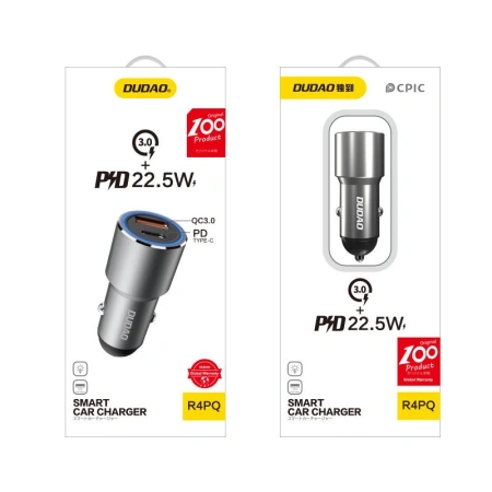 DUDAO ŁADOWARKA SAMOCHODOWA USB USB TYP C DO SAMOCHODU POWER DELIVERY 22,5