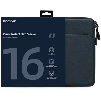 INNOSTYLE TORBA NA LAPTOPA 16 WODOODPORNA ETUI OMNIPROTECT SLIM NIEBIESKA