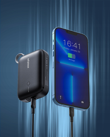 INNOSTYLE POWERGO MINI POWERBANK 10000MAH 3X USB USB-C 22,5W Z KABLEM USB-C