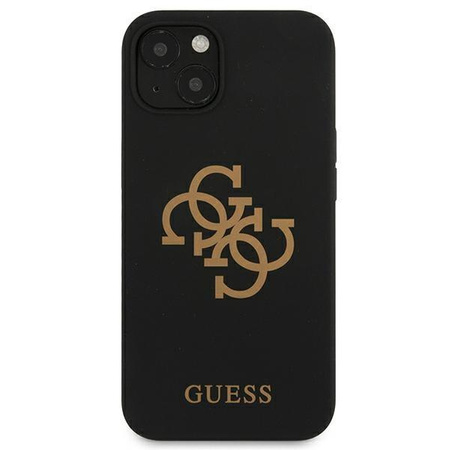Guess GUHCP13MLS4GGBK iPhone 13 6,1" czarny/black hard case Silicone 4G Logo