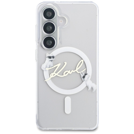 Etui Karl Lagerfeld IML KC Script        MagSafe do Samsung Galaxy S26 Plus przezroczysty