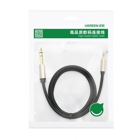 UGREEN KABEL AUDIO MINI JACK 3,5MM DO JACK 6,35MM 2M DO GITARY AKUSTYCZNEJ