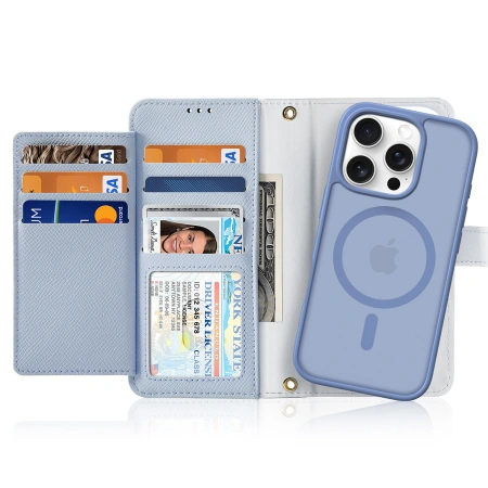 DUX DUCIS ETUI LAVA DO IPHONE 16 PRO MAX Z MAGNETYCZNYM PORTFELEM SKÓRZANYM