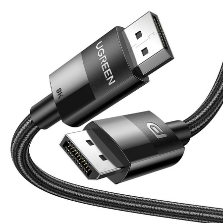 UGREEN KABEL WIDEO DISPLAYPORT 2X MĘSKI 2M DO MONITORA 4K 60HZ Z OPOLOCHEM