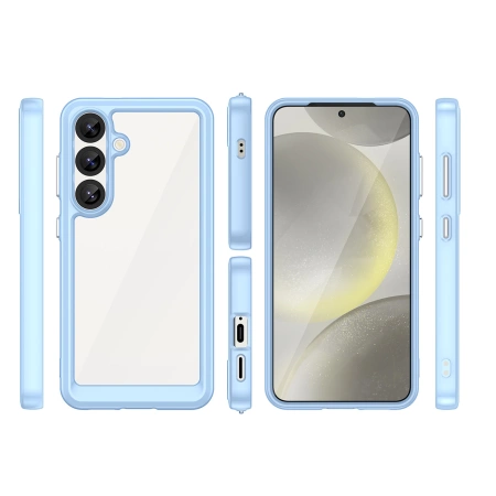 HURTEL ETUI SILIKONOWE OUTER SPACE CASE DO SAMSUNG GALAXY S25 ŻELOWA RAMKA