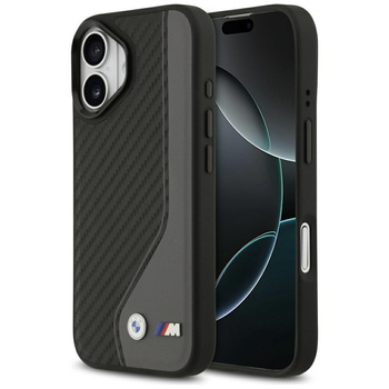 Etui BMW M Carbon Logo MagSafe do iPhone 17 antracyt