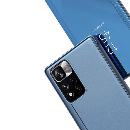 Clear View Case futerał etui z klapką Huawei nova 8i czarny