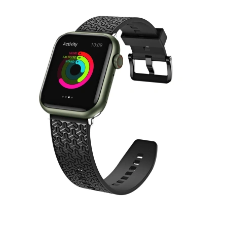 HURTEL OPASKA DO APPLE WATCH 7 6 5 4 3 2 SE 45 44 42MM PASEK ZEGARKA CZARNY