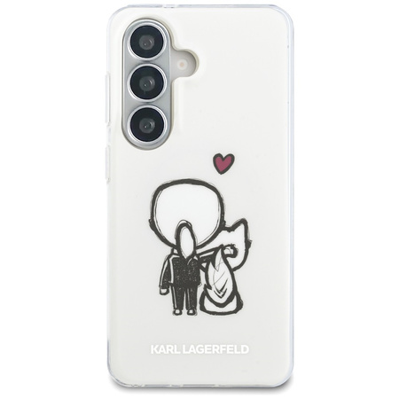Etui Karl Lagerfeld IML Karl&Choupette   MagSafe do Samsung Galaxy S26 przezroczysty