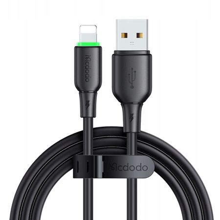 MCDODO ŁADOWARKA KABEL USB LIGHTNING SZYBKIEGO ŁADOWANIA DO IPHONE 1M LED
