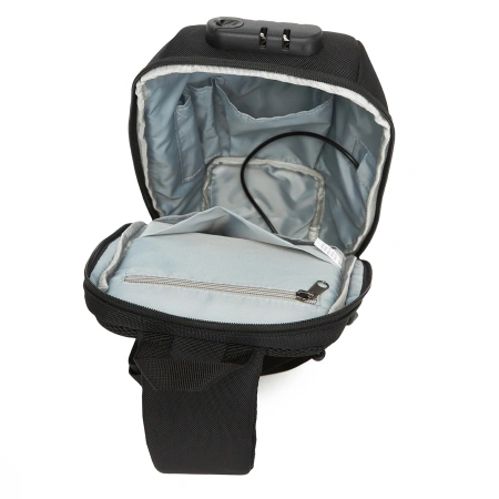 WOZINSKY PLECAK MIEJSKI PREMIUM DO LAPTOPA Z SYSTEMEM ANTYKRADZIEŻOWYM USB