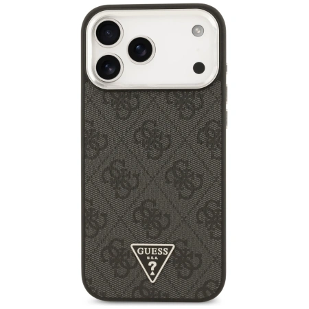 GUESS ETUI 4G TRIANGLE LOGO MAGSAFE DO IPHONE 17 PRO MAX LUKSUSOWA OCHRONA