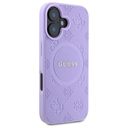 GUESS ETUI HARDCASE DO IPHONE 16 6.1 DO MAGSAFE SAFFIANO PEONY CLASSIC LOGO