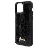 Etui Guess Sequin Script Metal na iPhone 12/12 Pro - czarne