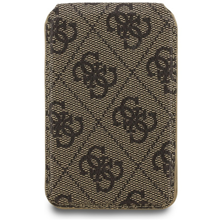 Portfel z lusterkiem Guess 4G Stand &    Mirror Magsafe brązowy