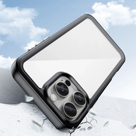 HURTEL ETUI OUTER SPACE CASE DO IPHONE 16 PRO MAX Z ŻELOWĄ RAMKĄ KOMFORTOWE