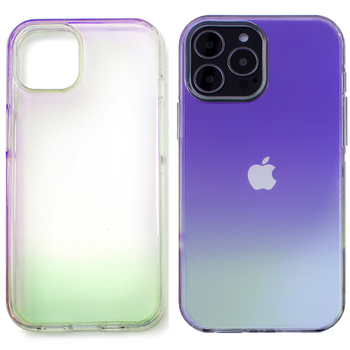 Aurora Case etui do iPhone 12 żelowy neonowy pokrowiec fioletowy