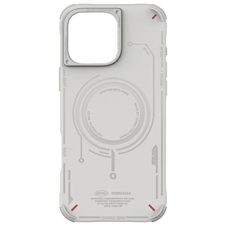 Skinarma etui Mecha iPhone 16 Pro 6.3 Magnetic Charging jasno szary/ light grey