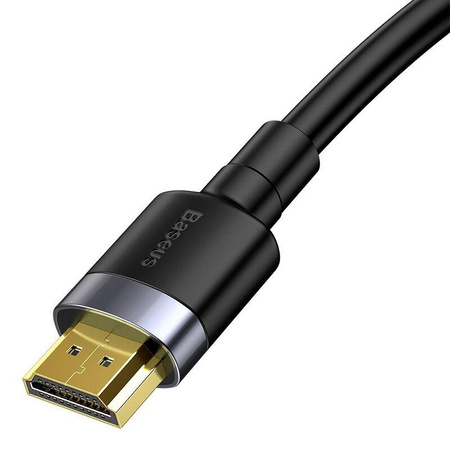 BASEUS KABEL HDMI 2.0 DO TV 1M 4K 3D PS4 XBOX Z METALOWĄ WTYCZKĄ