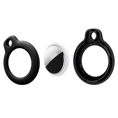TECH-PROTECT ETUI POKROWIEC DO AIRTAG APPLE 2-PACK BLACK NIEZAWODNA
