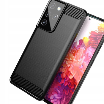 HURTEL ETUI CASE POKROWIEC CARBON DO SAMSUNG GALAXY S21 ULTRA 5G ELASTYCZNE