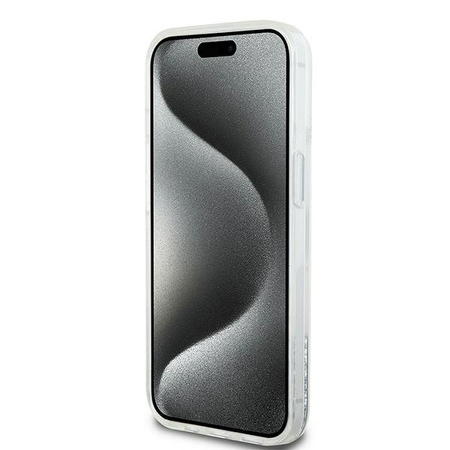 DKNY POKROWIEC HARDCASE LIQUID GLITTER DO IPHONE 15 14 13 6.1 Z DUŻYM LOGO