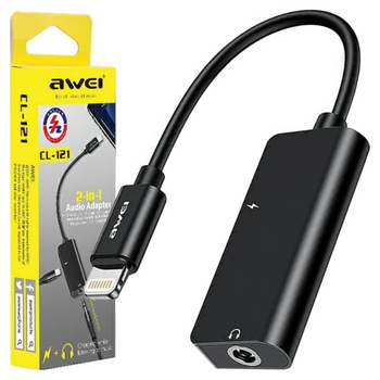 AWEI ADAPTER PRZEJŚCIÓWKA DO LIGHTNING JACK 3.5 DO IPHONE 11 12 13 14