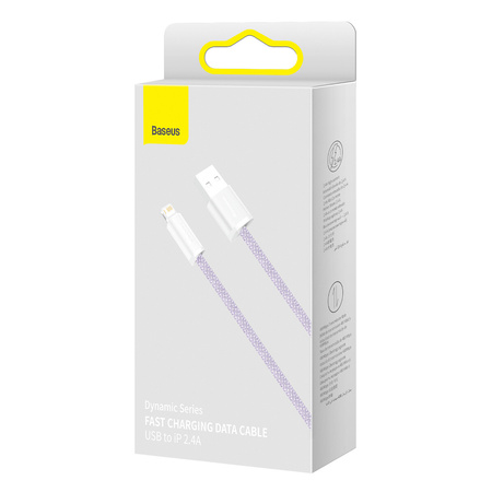 BASEUS KABEL USB DO LIGHTNING 2.4A 2M DO IPHONE 11 12 13 14 SZYBKO ŁADUJĄCY