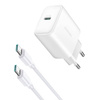 JOYROOM ŁADOWARKA SIECIOWA Z KABLEM C-C 30W DO IPHONE 12 13 14 GALAXY 1M