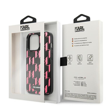 KARL LAGERFELD ETUI HARDCASE DO IPHONE 13 PRO 13 6,1 CALA MONOGRAM PLAQUE