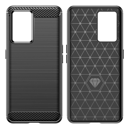 Carbon Case elastyczne etui pokrowiec Realme GT Neo 3 czarny