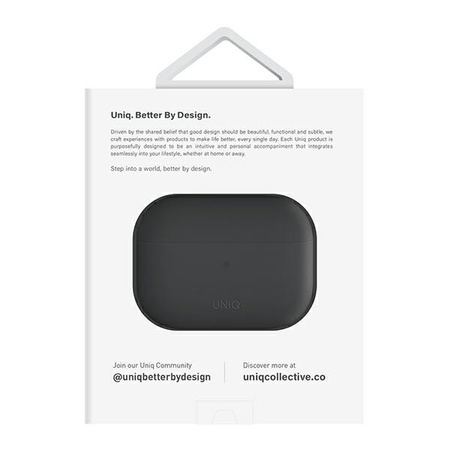 UNIQ etui Lino AirPods Pro 2 genSilicone (2022/2023) szary/ash grey