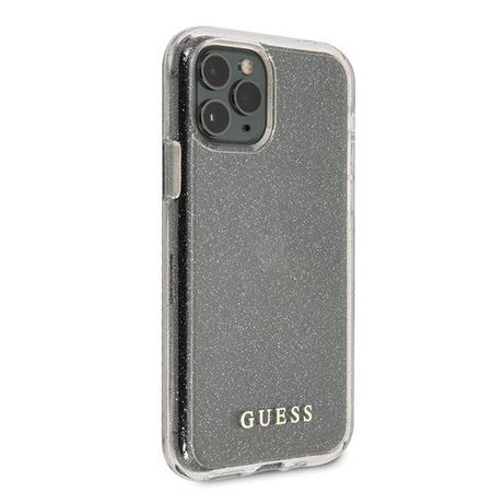 Guess GUHCN58PCGLSI iPhone 11 Pro srebrny/silver hard case Glitter